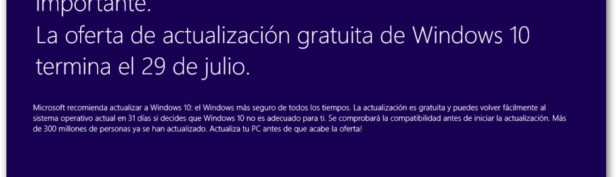 Lamentamos la interrupción, pero esto es importante